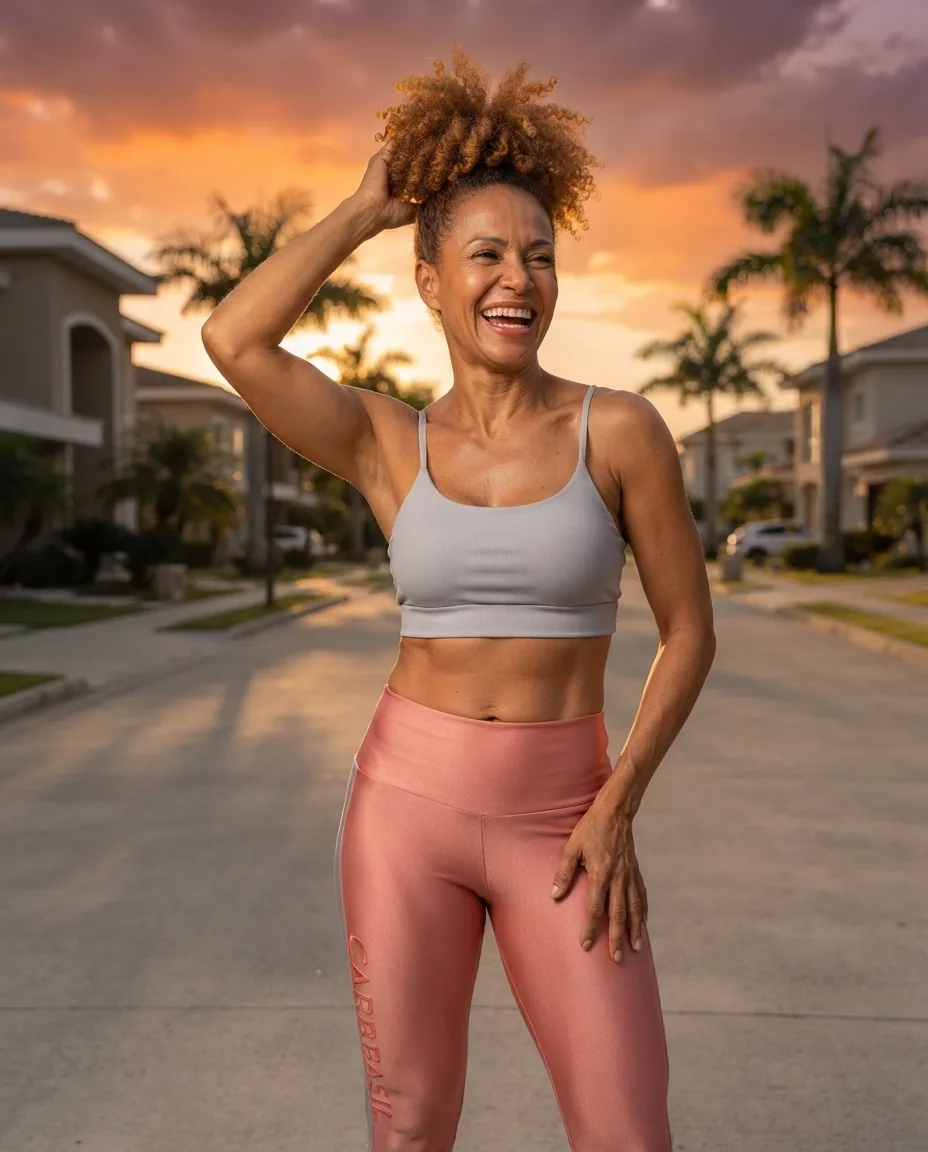 Conjunto Rosa Cajubrasil com Faixa — No corpo